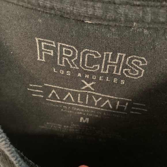 FRCHS x AAliyah T-shirt M Black Cotton Official Unisex Fit - Picture 2 of 4